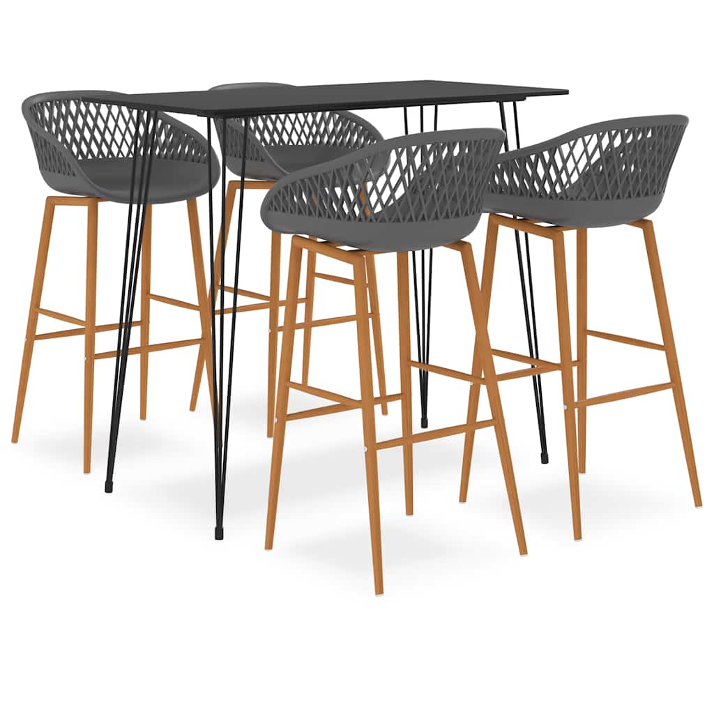 7-tlg. Bar-Set Schwarz