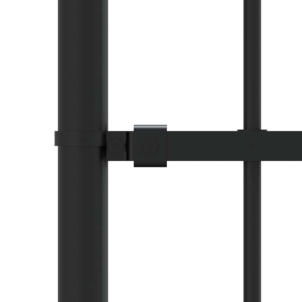 Gartenzaun Woerden mit Speerspitze Schwarz 240 x 75 cm Stahl