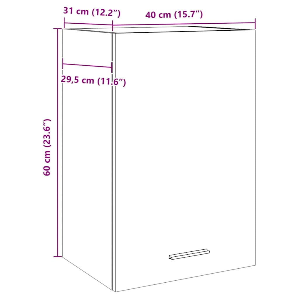Unterschrank Lyon Weiß 60x46x81,5 cm Holzwerkstoff