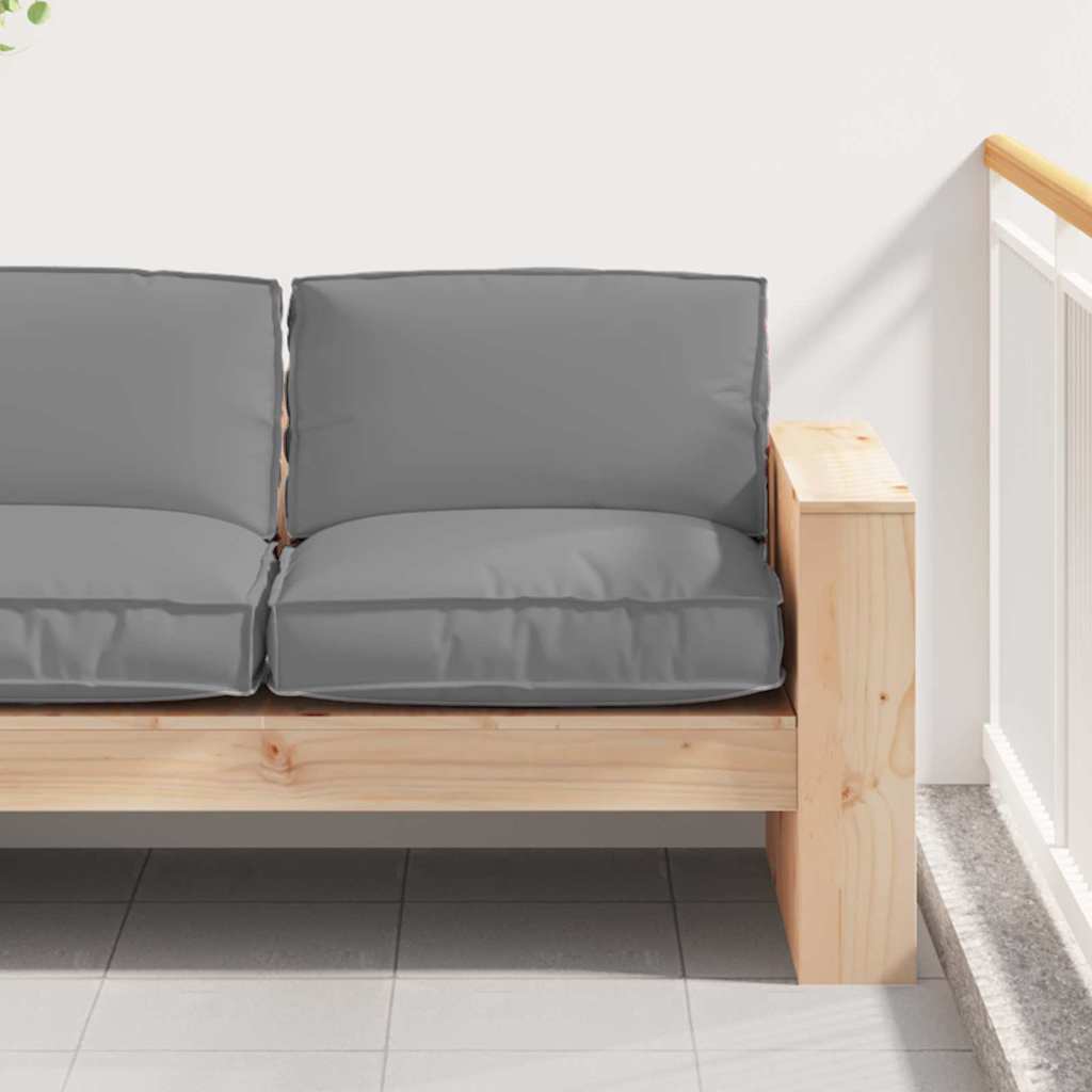 Kissen Anthrazit 80 x 80 x 12 cm Oxford-Stoff