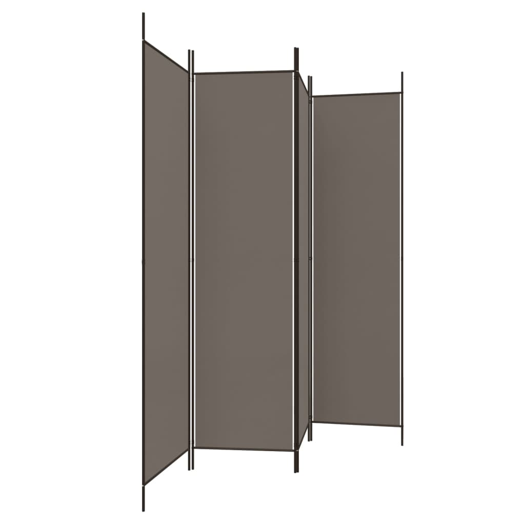 3-teiliger Raumteiler Beige 150 x 220 cm Stoff