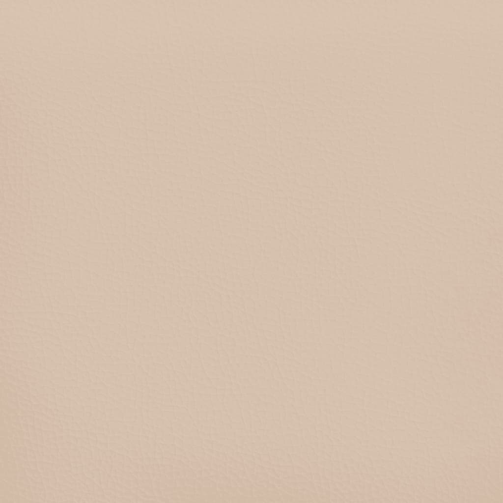 Kopfteil mit Ohren Creme 83x16x78/88 cm Kunstleder