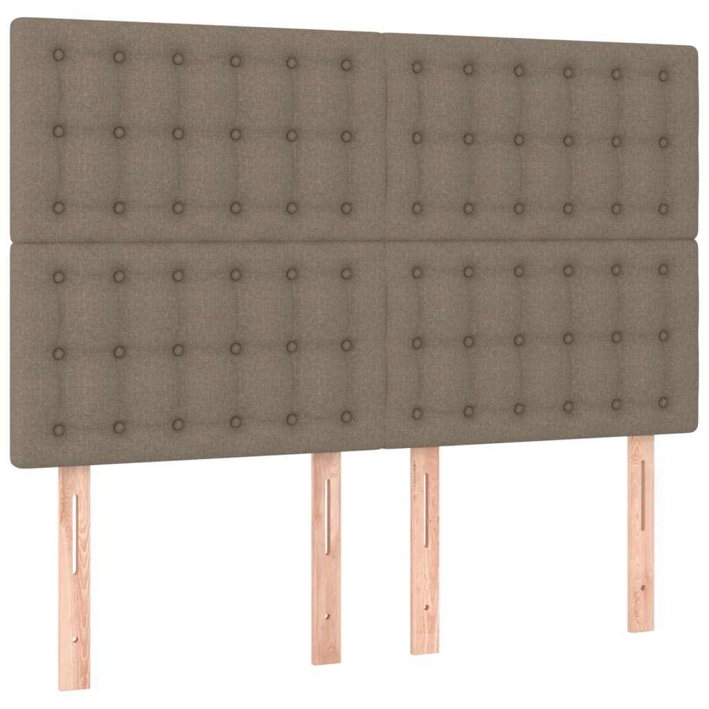Kopfteil Hellgrau 80x5x118/128 cm Stoff