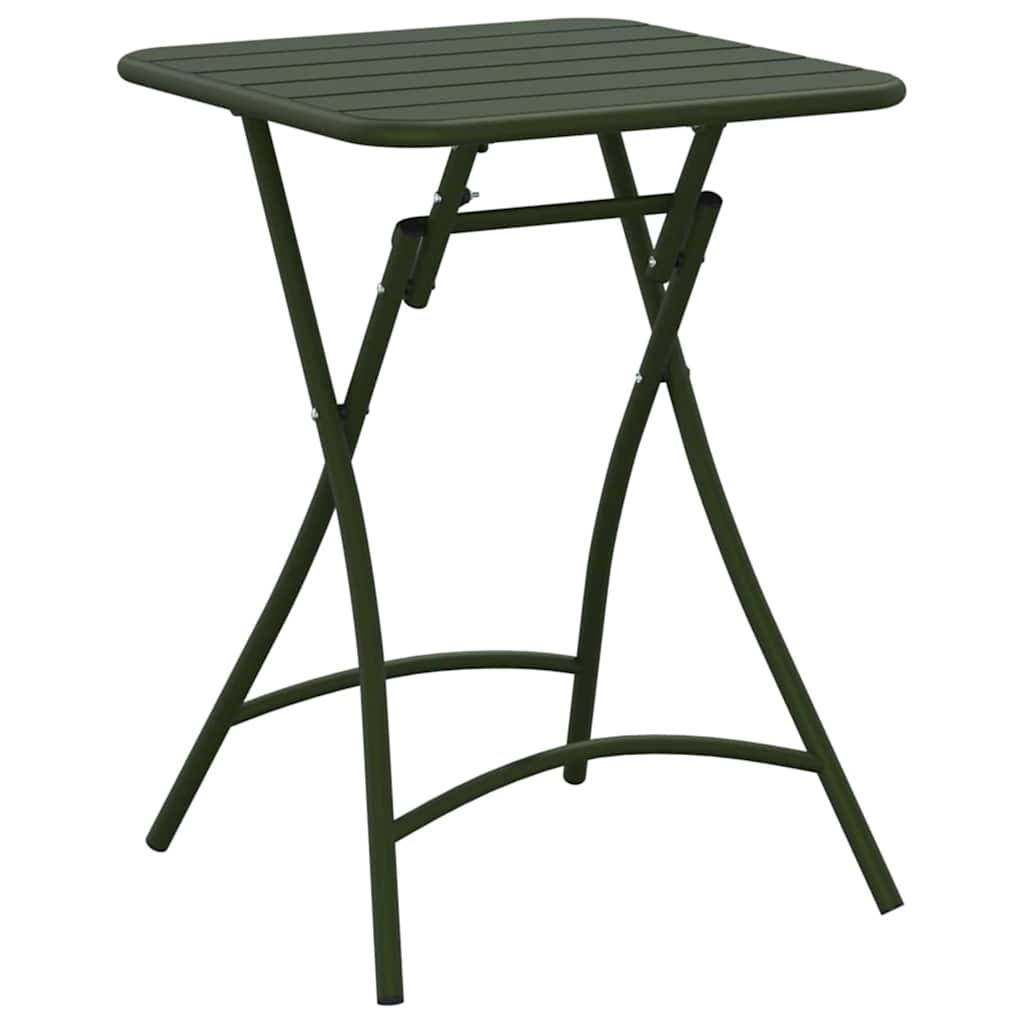 Bistrotisch Weiß 55 x 55 x 72,5 cm Pulverbeschichteter Stahl