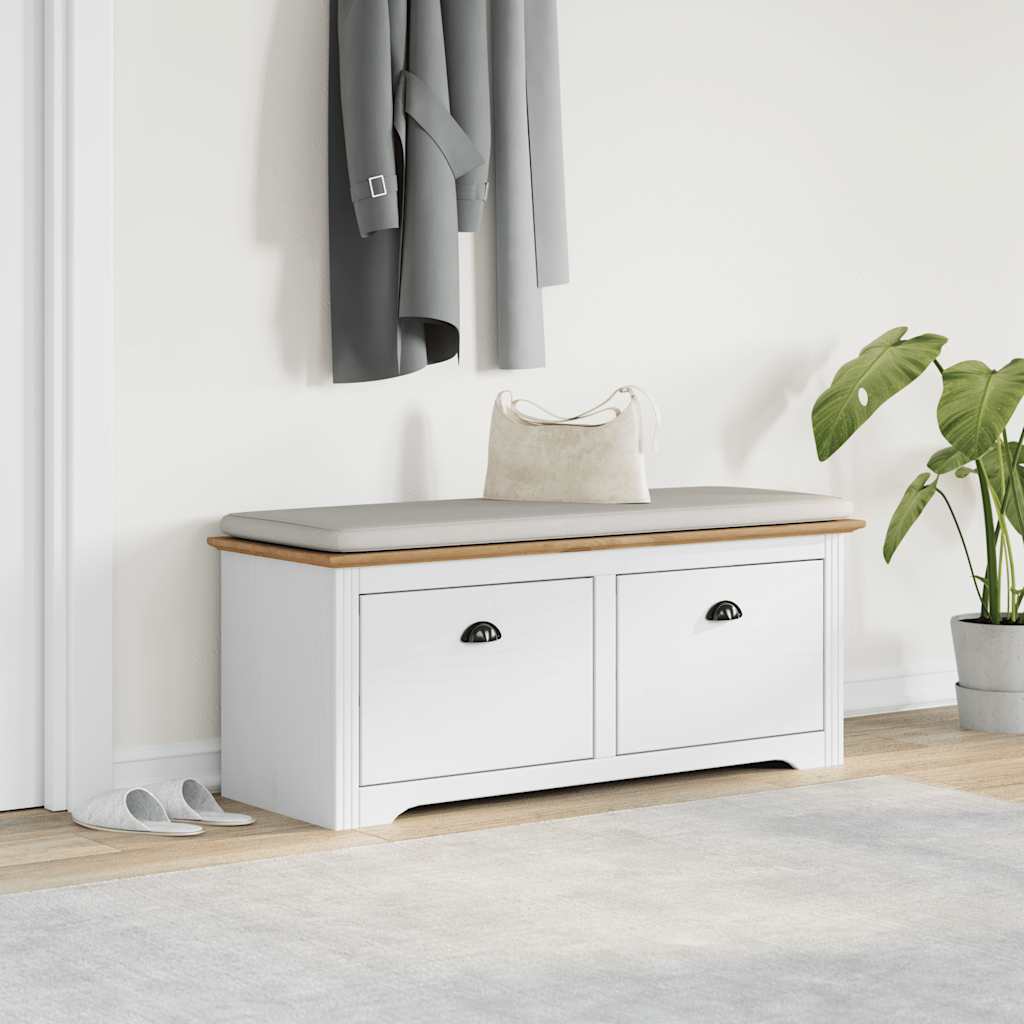Flurbank BODO Weiß 114x40x45 cm