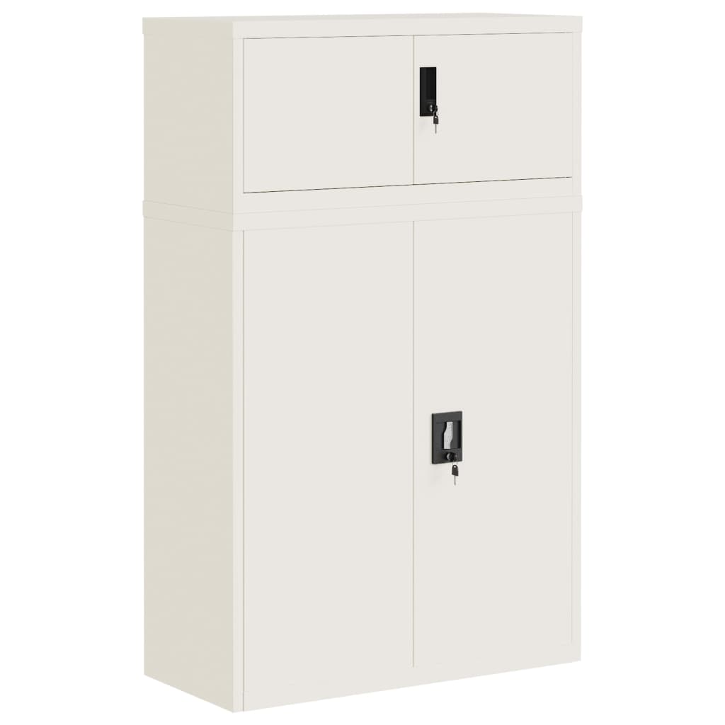 Aktenschrank Weiß 90x40x110 cm Stahl