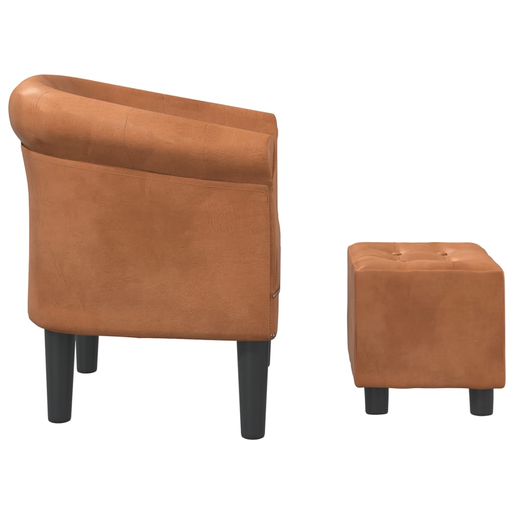Clubsessel Gold Kunstleder