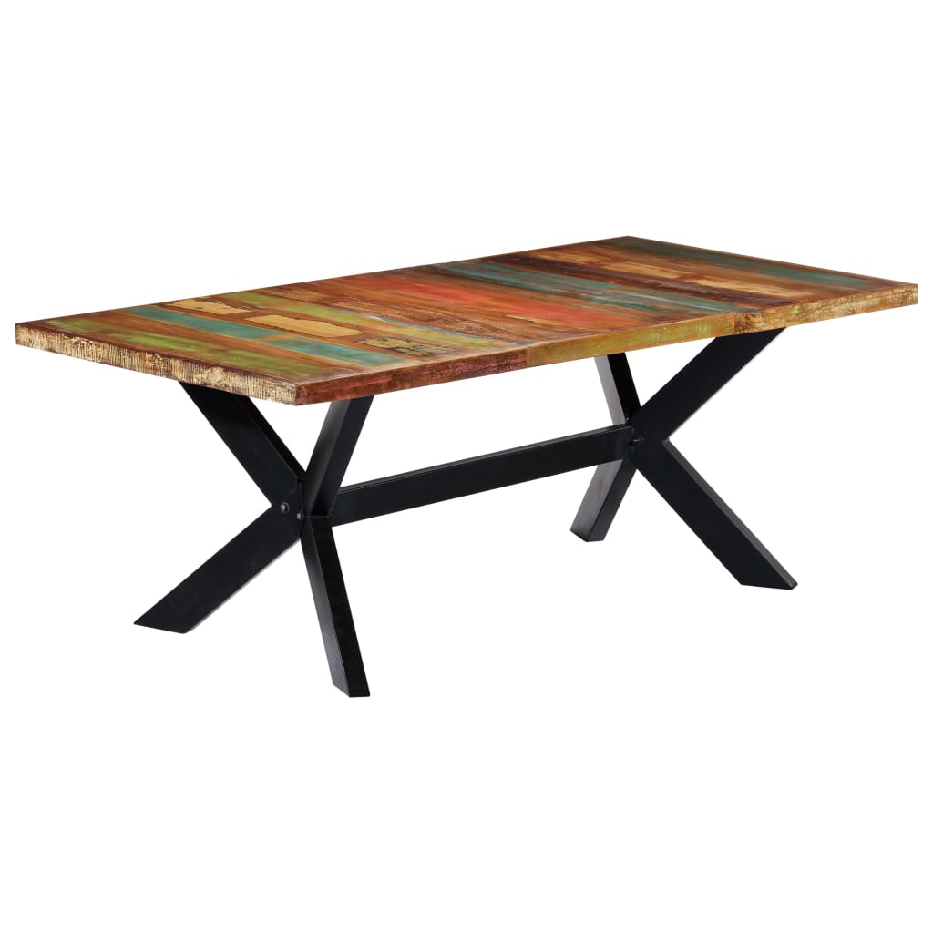 Esstisch Massivholz Mango und Stahlgestell 180 cm