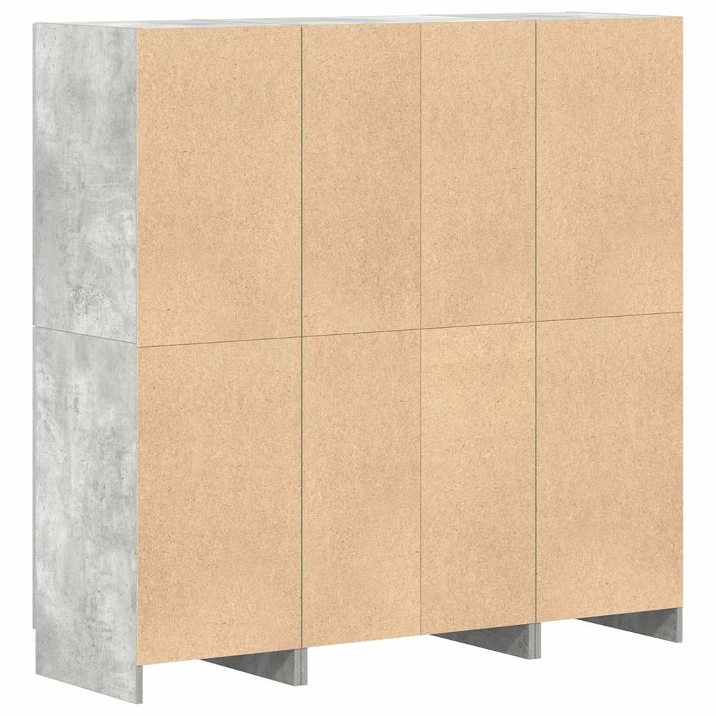 3-tlg. Küchenschrank-Set Weiß Holzwerkstoff