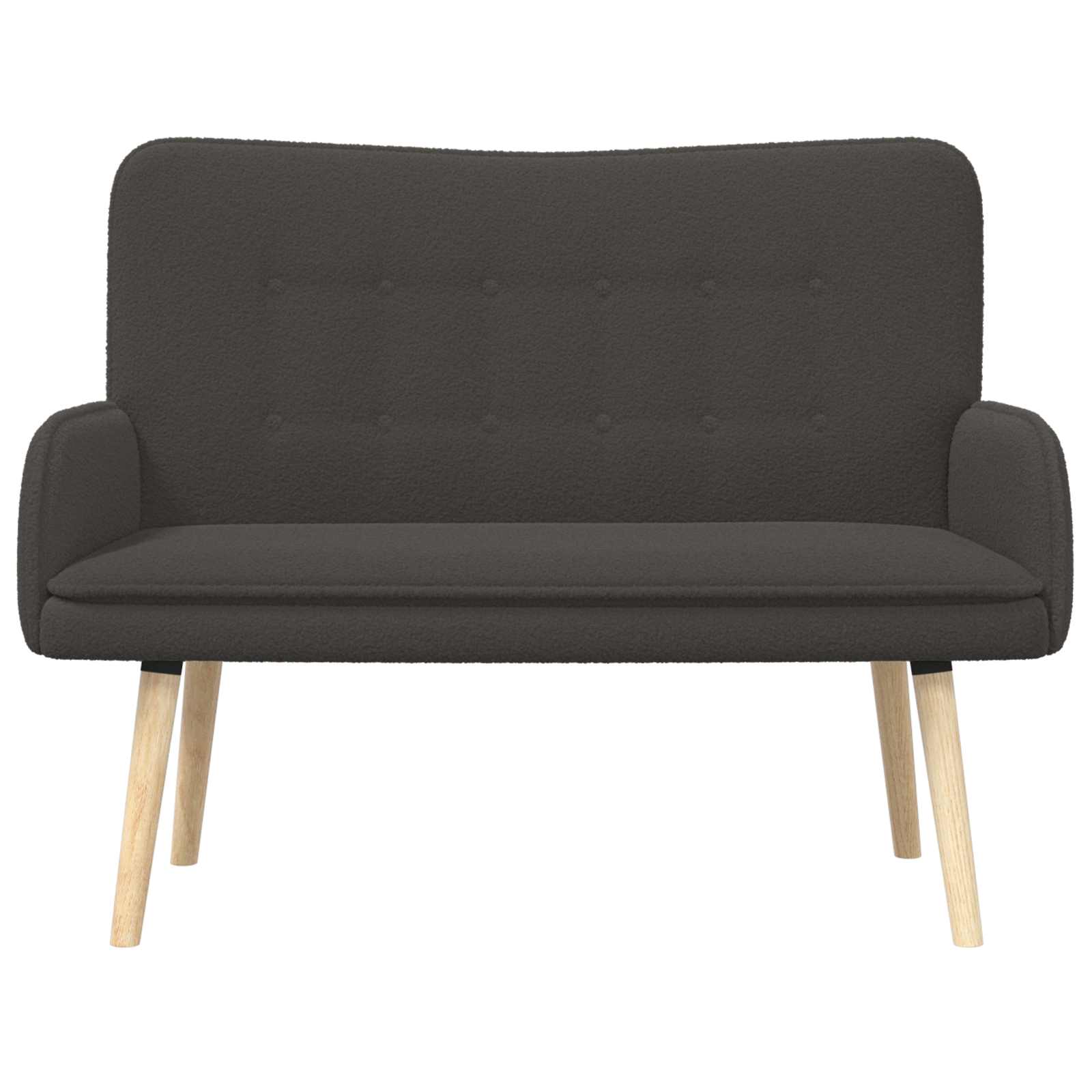 2-Sitzer Sofa Hellgrau 115 x 61 x 87 cm Bouclé