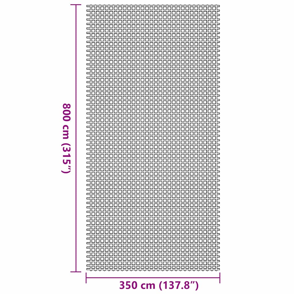 Zeltteppich Anthrazit 4x2 m
