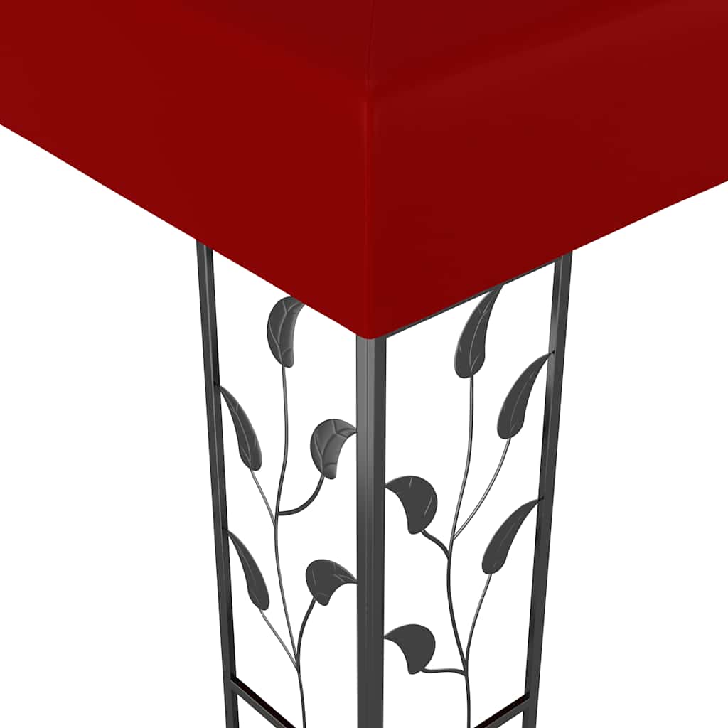 Pavillon mit LED-Lichterkette 3x3 m Anthrazit