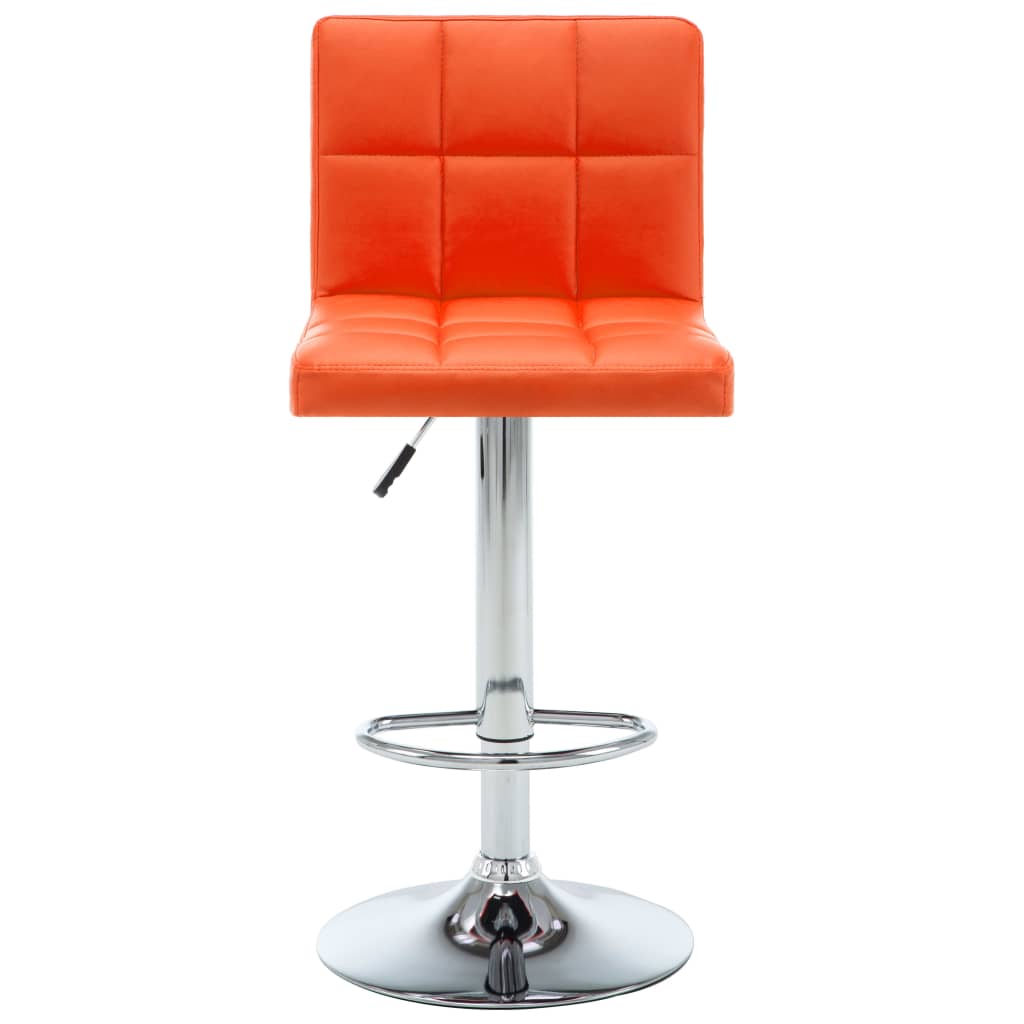Barhocker 2 Stk. Weinrot Kunstleder