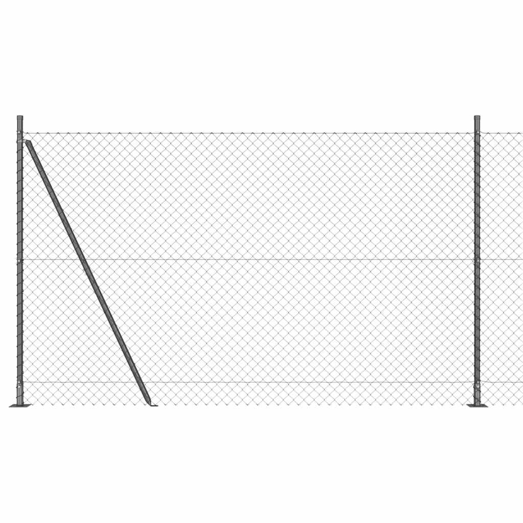 Outdoor Kettenglied-Zaun Erdfixierung 10 x 0,4 m Grün Netz