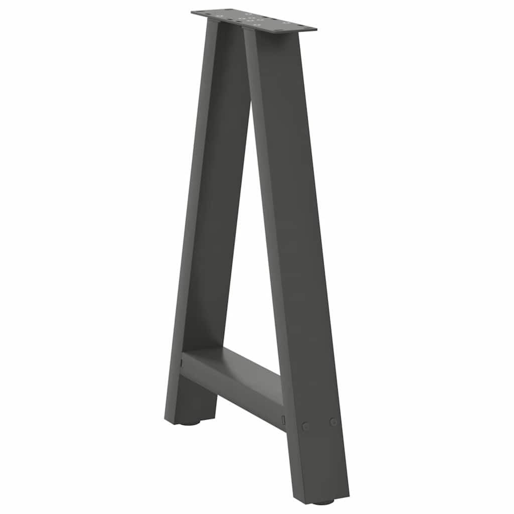 Couchtischbeine A-Form 2 Stk. 30x(30-31) cm Stahl