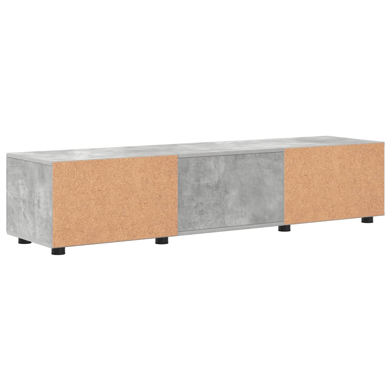 Highboard mit Regal FLORIN Weiß 60 x 35 x 182 cm Holzwerkstoff