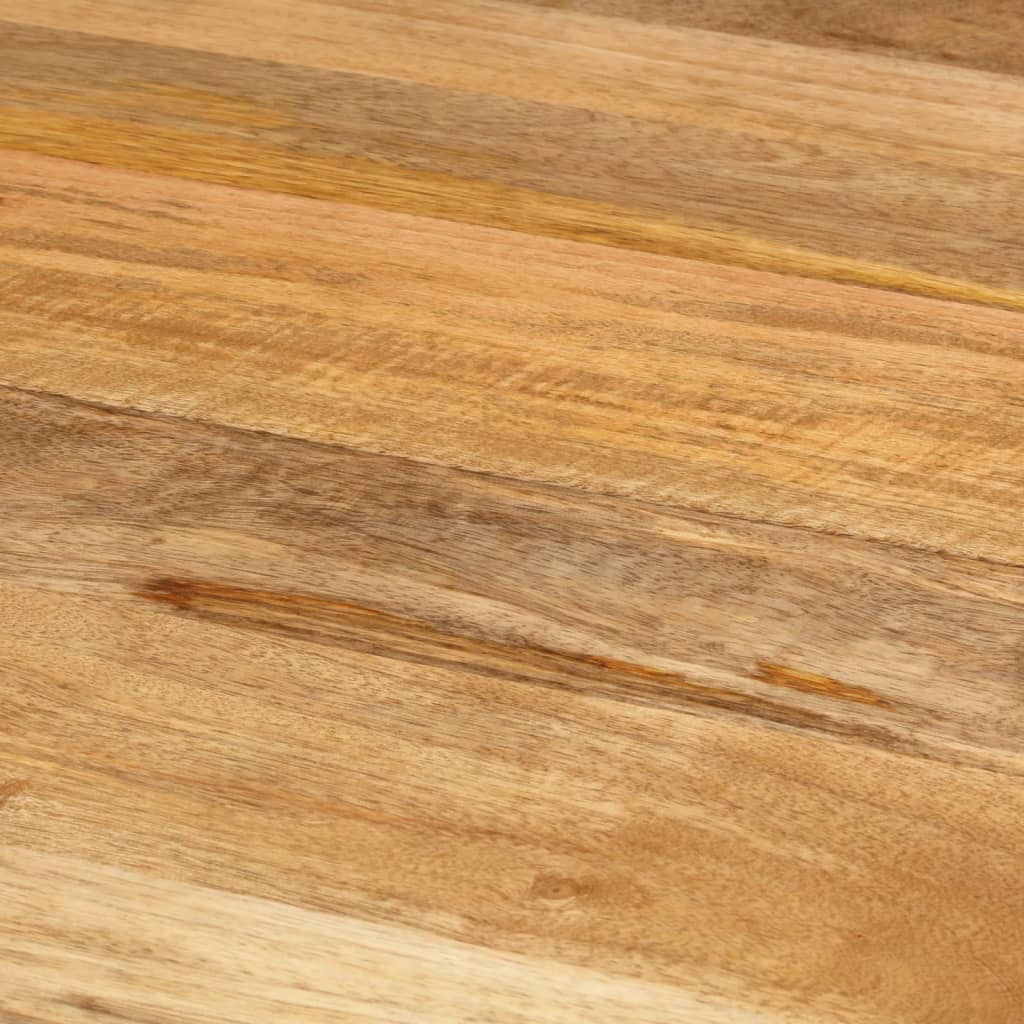 Esstisch Raues Massives Mangoholz und Stahl 120x77 cm