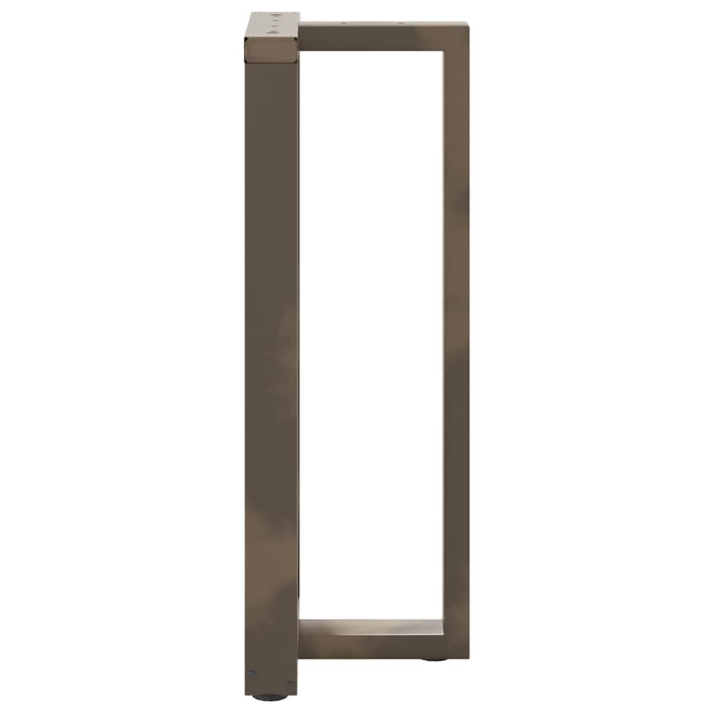 Couchtischbeine T-Form 2 Stk. Schwarz 30x25x(30-31) cm Stahl