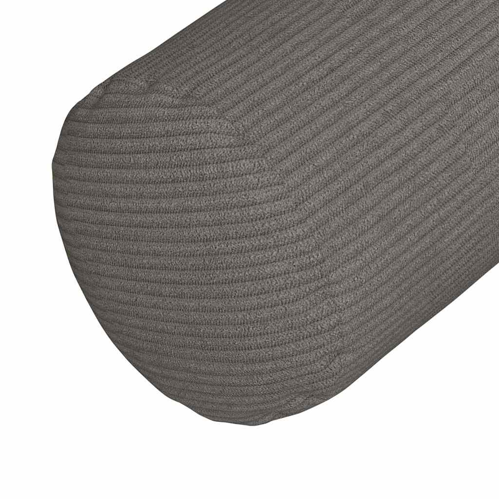 Bolsterkissen 2 pcs Hellgrau Ø 15 x 40 cm Cordstoff