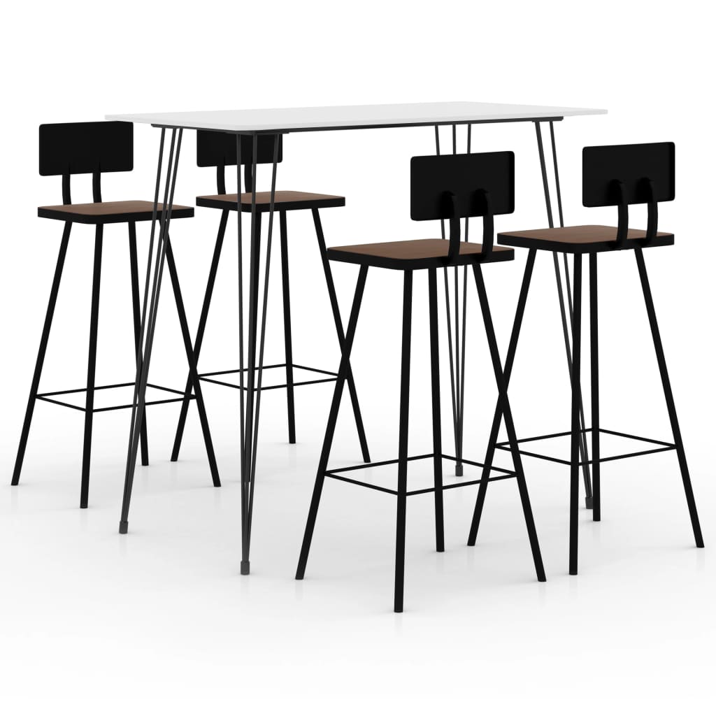3-tlg. Bar-Set Schwarz
