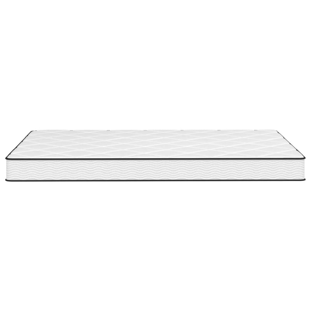Schaumstoffmatratze für Kind Mittelweich 80 x 160 cm 16 cm Weiß