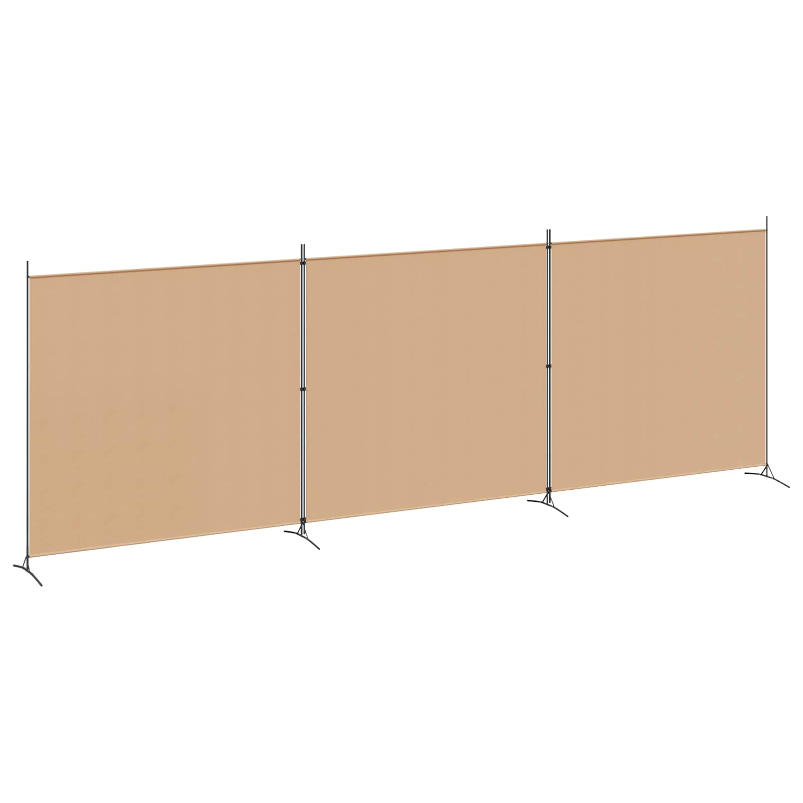 Einzel Panel Raumteiler Beige 175 x 180 cm Stoff
