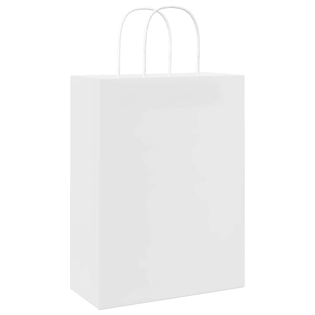 Papiertragetaschen 50 Stk. mit Henkeln Braun 21x11x36 cm
