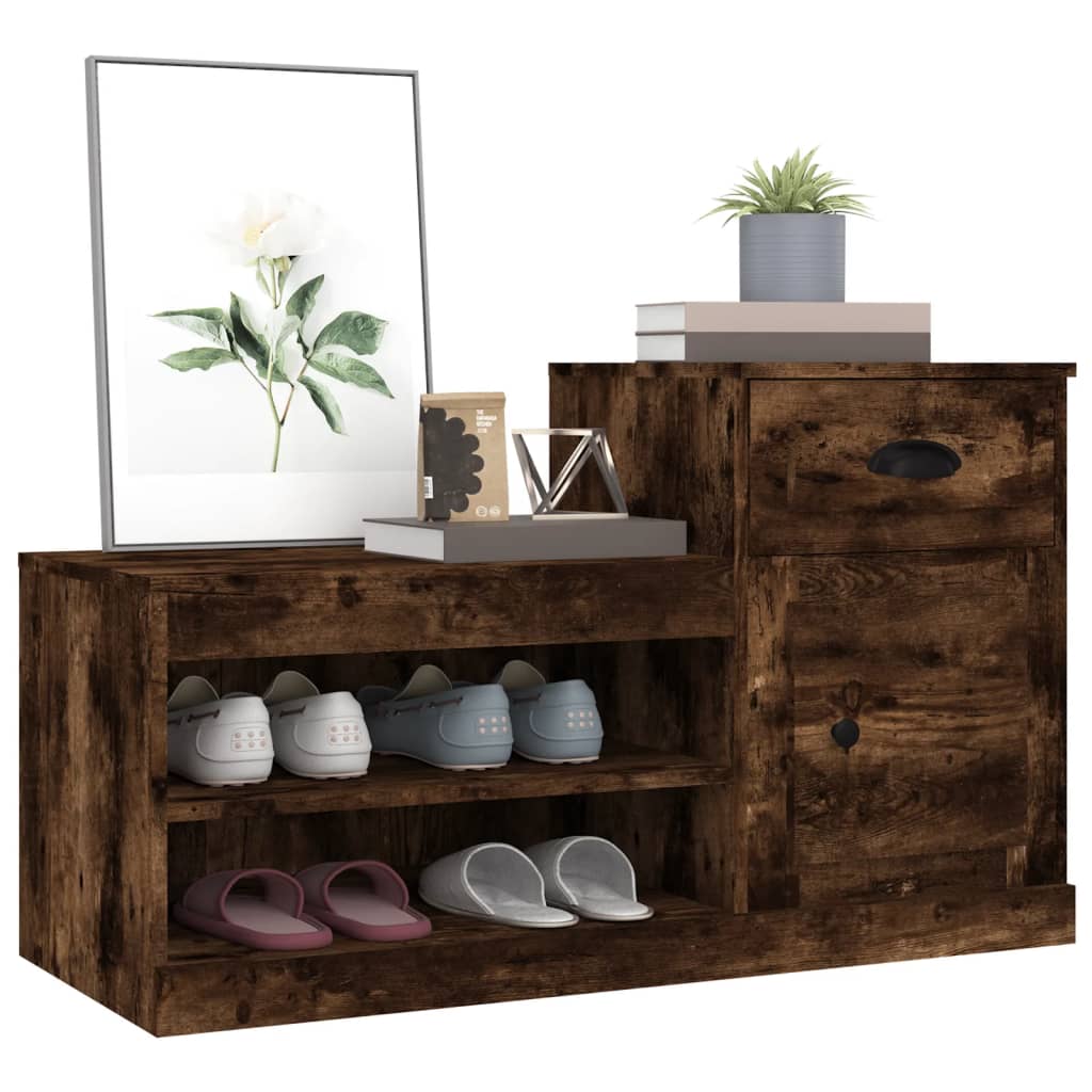 Schuhschrank Weiß 100x42x60 cm Holzwerkstoff