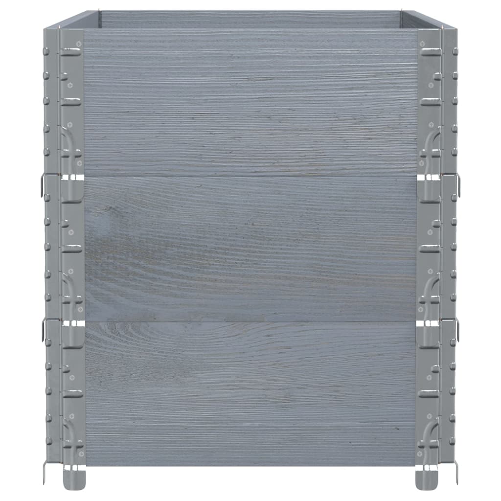 Pflanzkasten Grau 150x100 cm Massivholz Kiefer