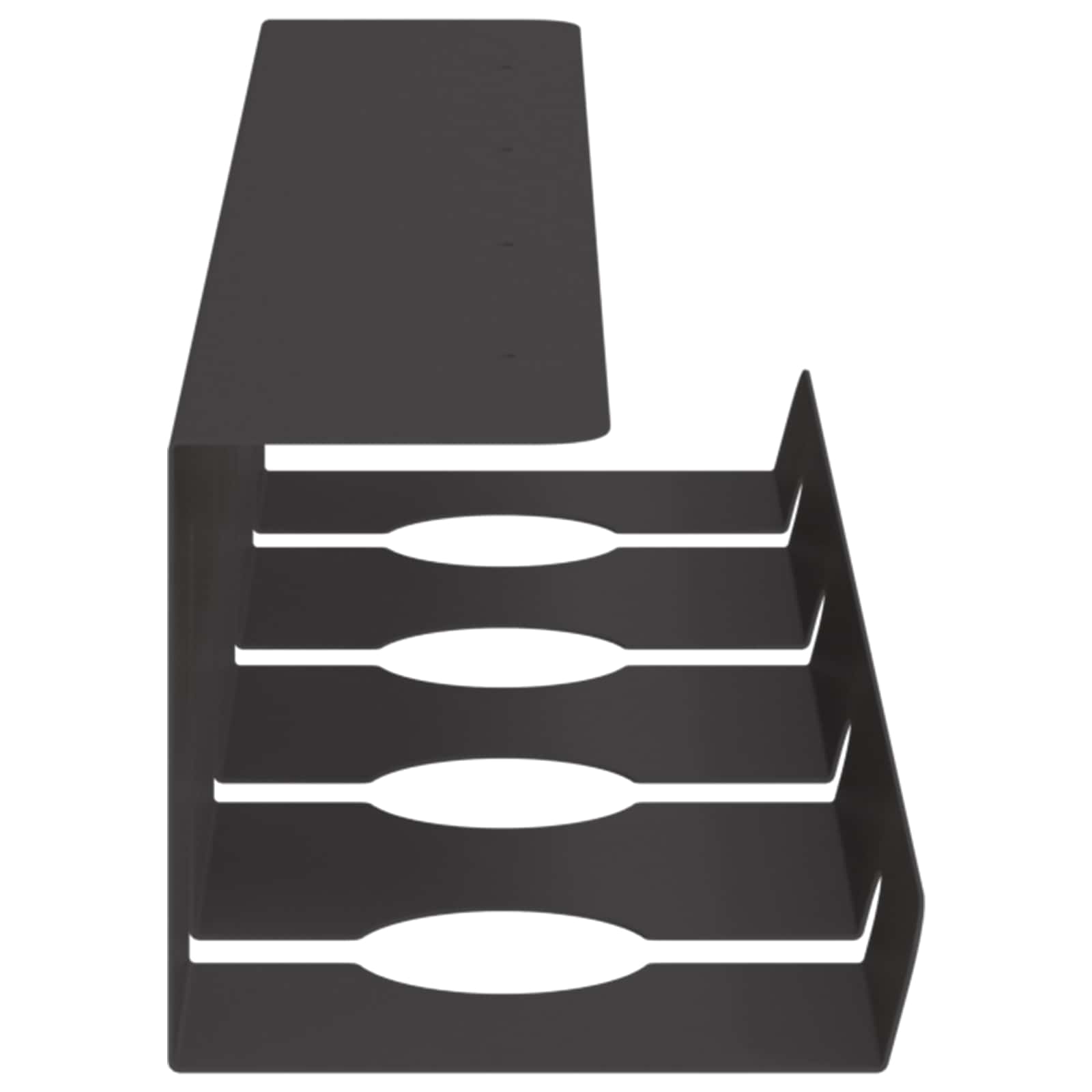 Unter dem Schreibtisch Kabelmanagement Tray 2 Stk. Anthrazit
