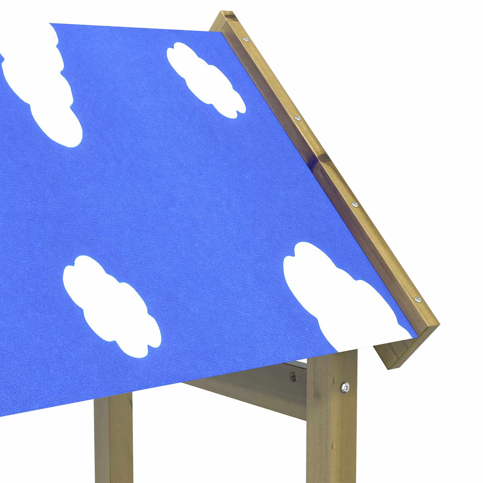 Spielturm Braun 52,5 x 46,5 x 195 cm Massives Kiefernholz