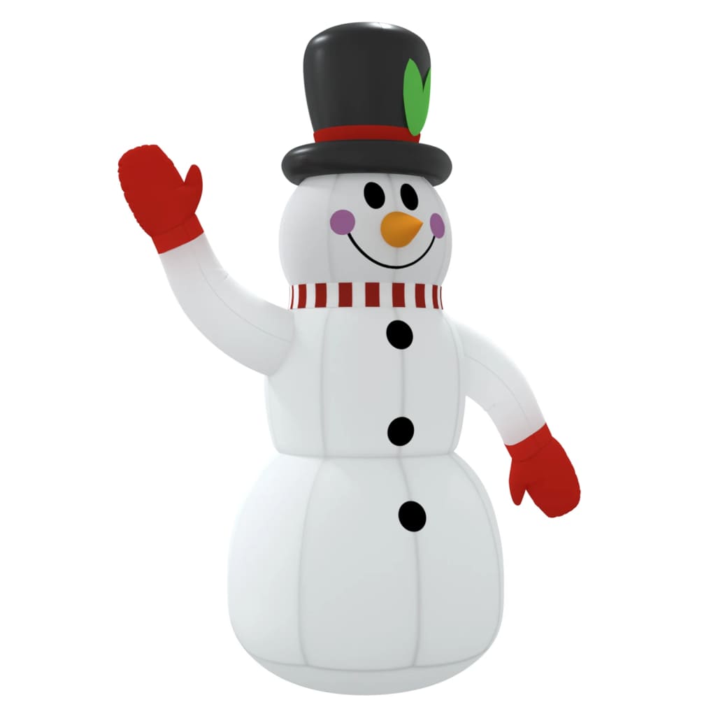 Aufblasbarer Schneemann mit LEDs 455 cm