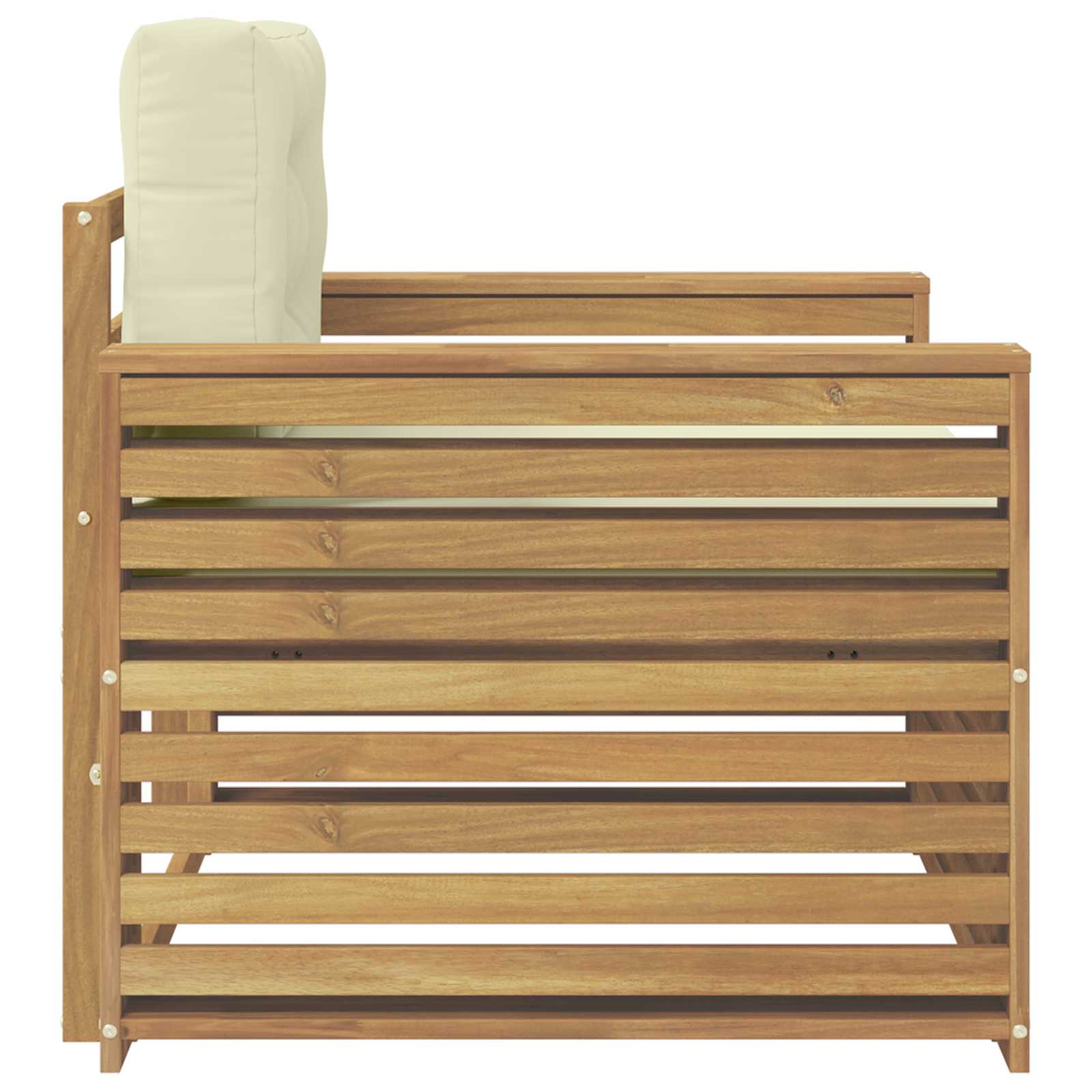 2 Stück Outdoor-Sofa Natur
