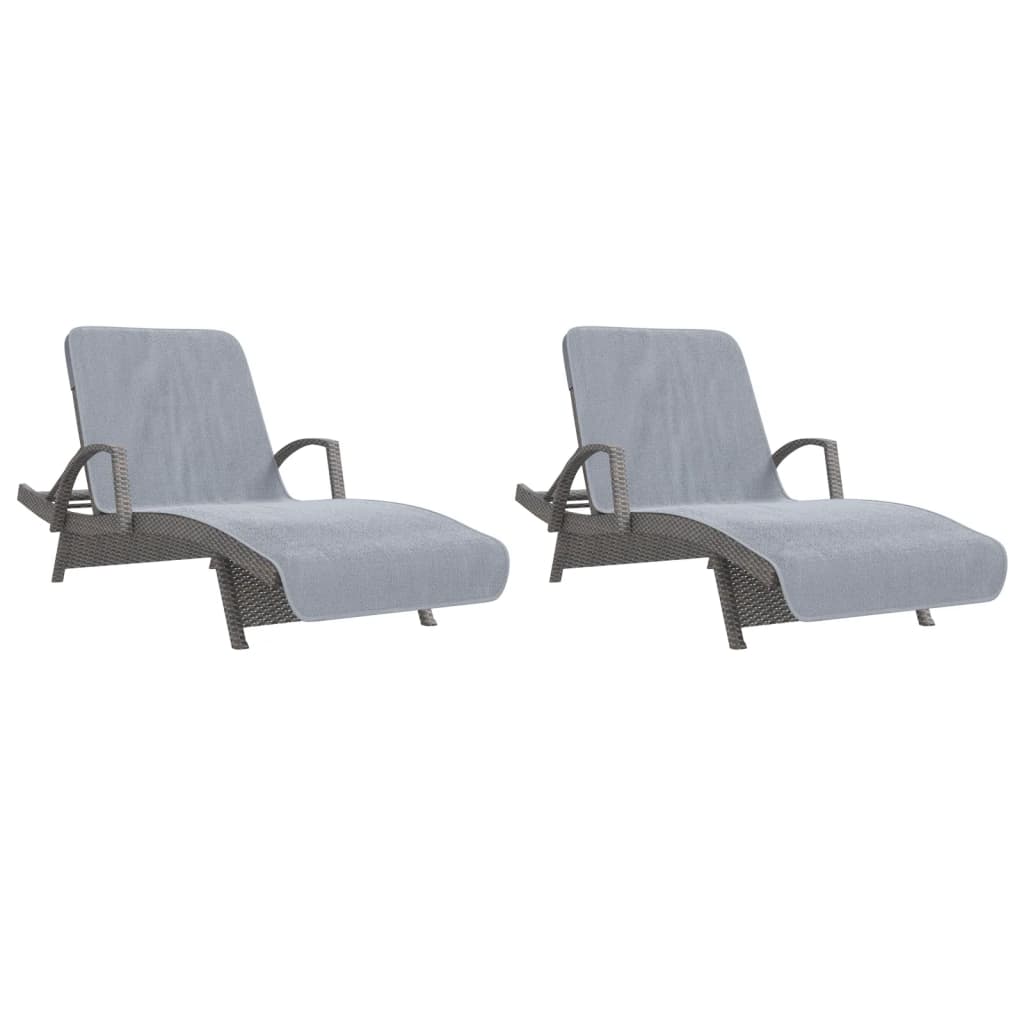 Strandtücher 4 Stk. Weiß 60x135 cm Stoff 400 GSM