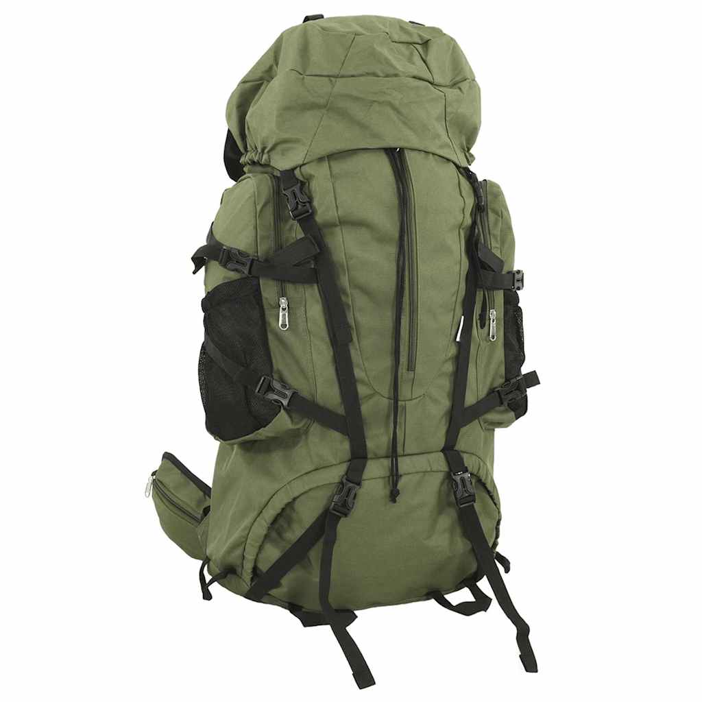 Wanderrucksack Schwarz 60 L Oxford-Gewebe