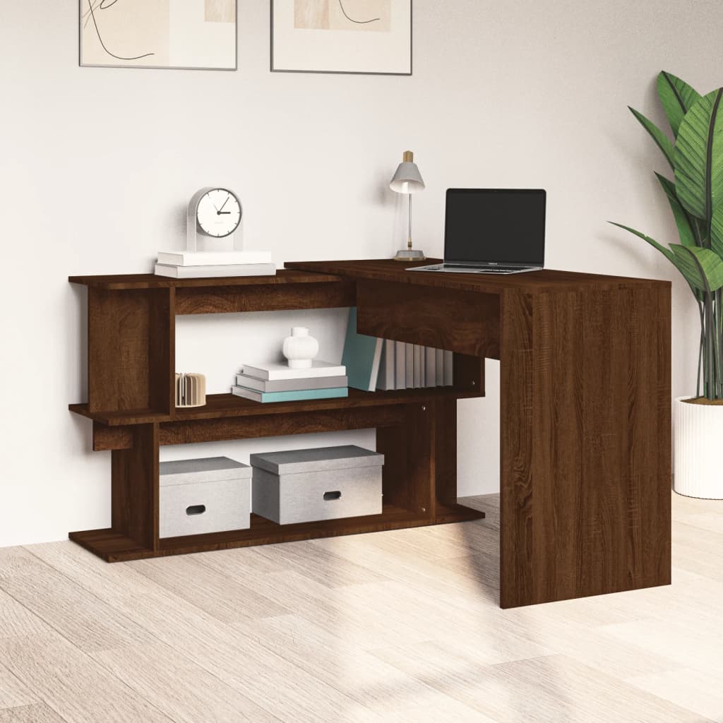 Eckschreibtisch Weiß 200x50x76 cm Holzwerkstoff