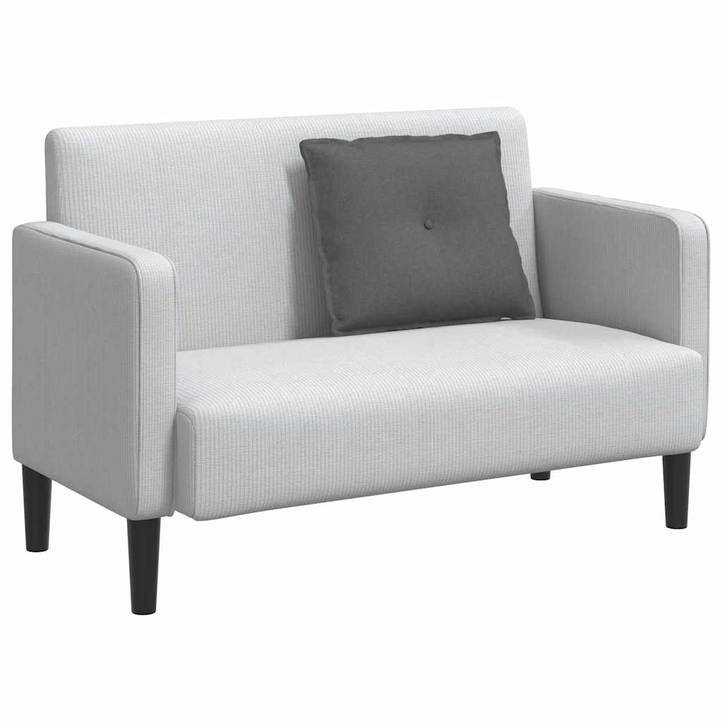 Rückenkissen Hellgrau 50 x 19 x 45 cm Stoff
