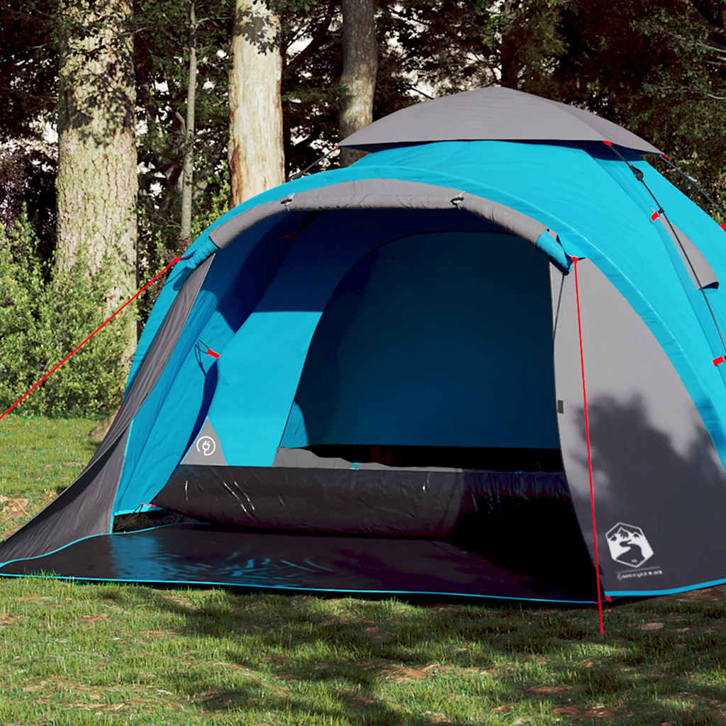 Kuppel-Campingzelt 3 Personen Grün Quick Release