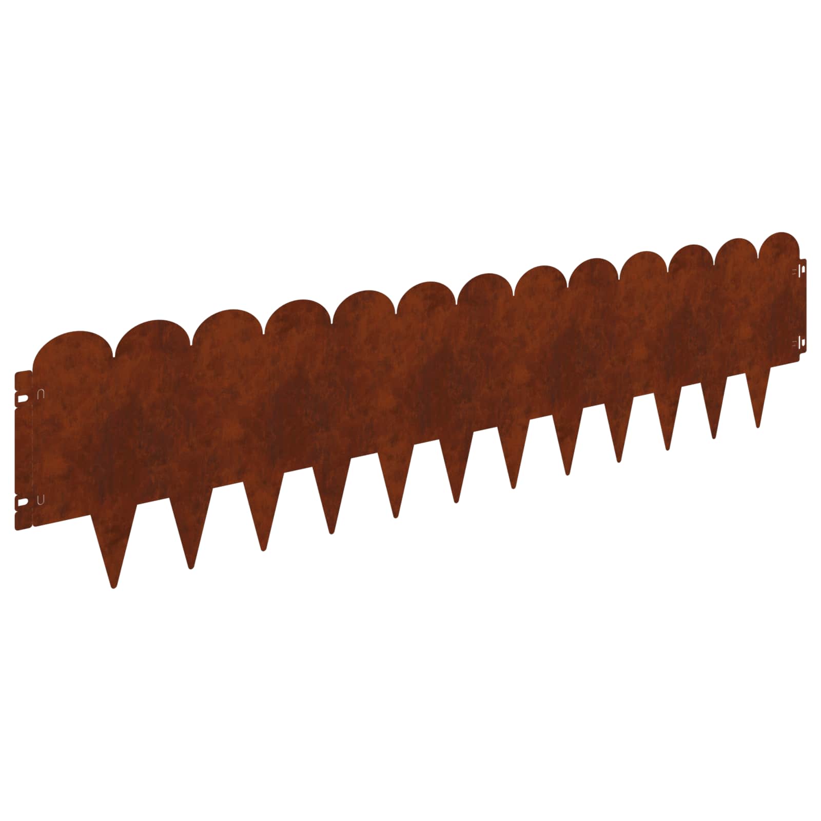 Raseneinfassung 10 pcs 103 x 15 cm Stahl Schwarz
