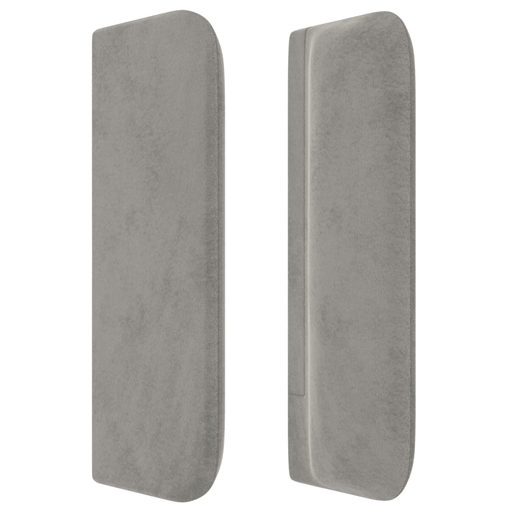 Kopfteil mit Ohren Dunkelblau 93x16x78/88 cm Samt