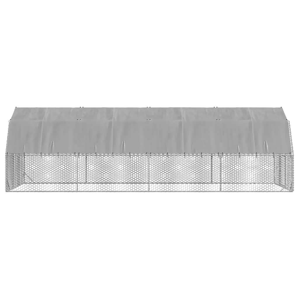 Hühnerstall 2,5x4x2,25 m Verzinkter Stahl