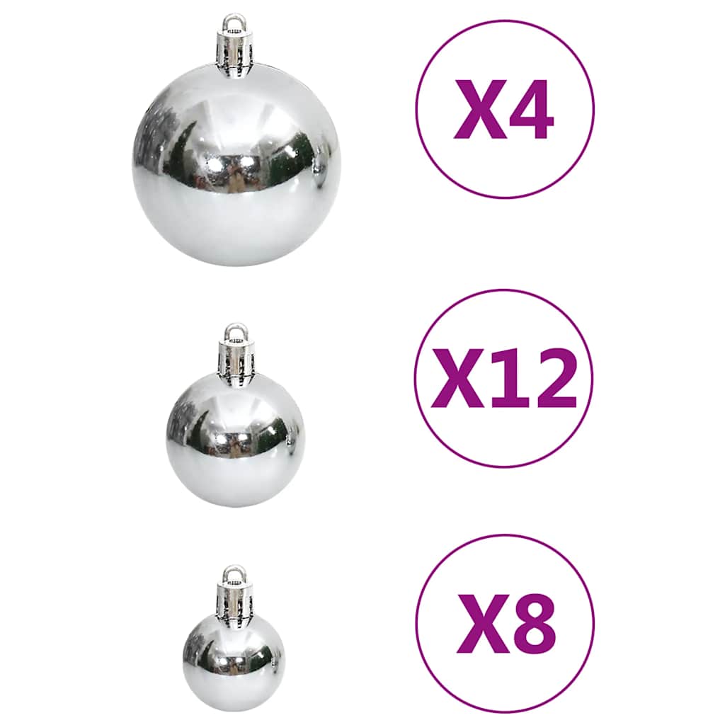 111-tlg. Weihnachtskugel-Set Golden Polystyrol