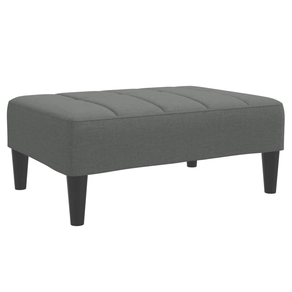 Fußhocker Hellgrau 77x55x31 cm Stoff