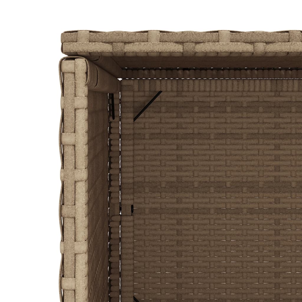 Gartenschrank Schwarz 50x55x115 cm Poly Rattan