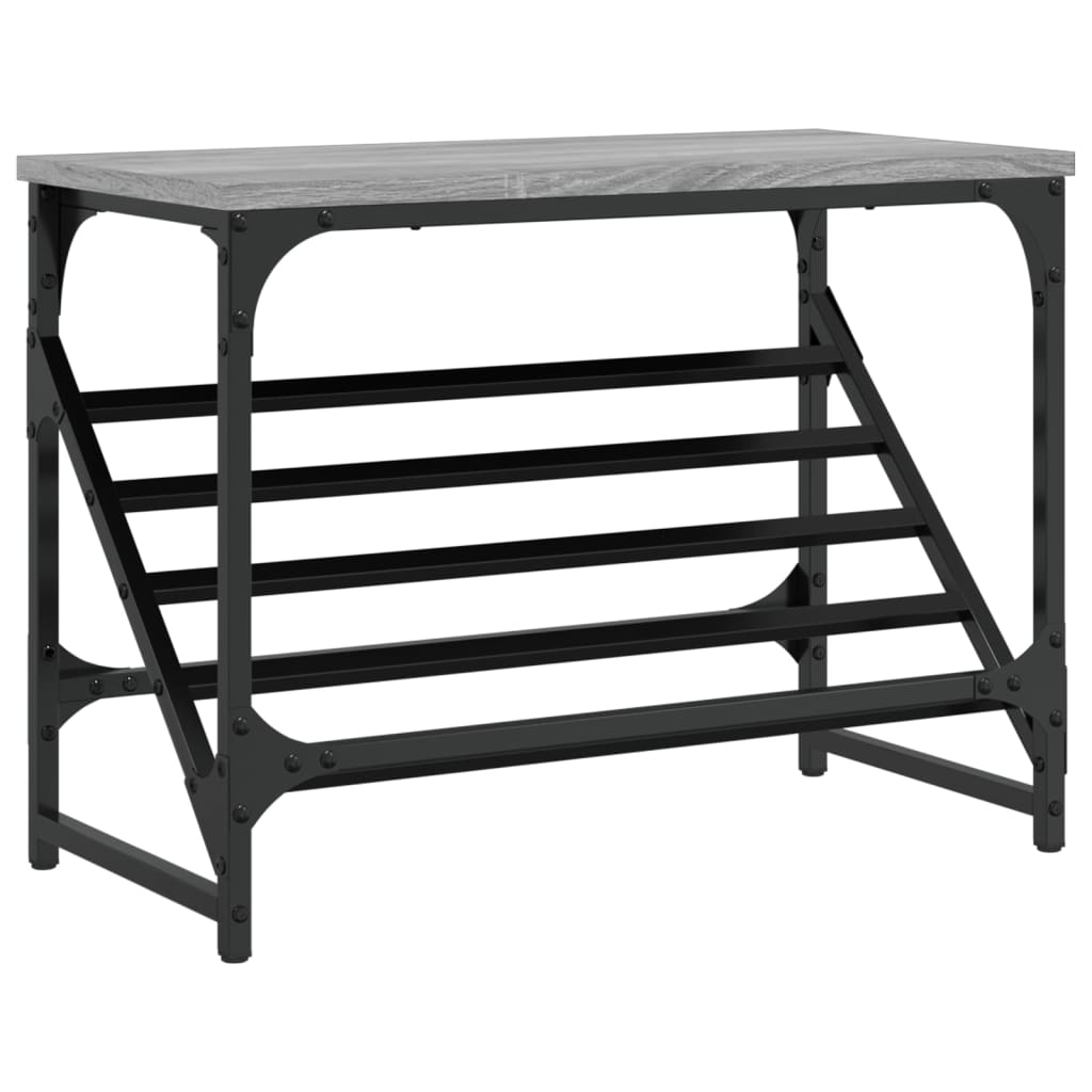 Schuhregal Schwarz 60x30x45 cm Holzwerkstoff