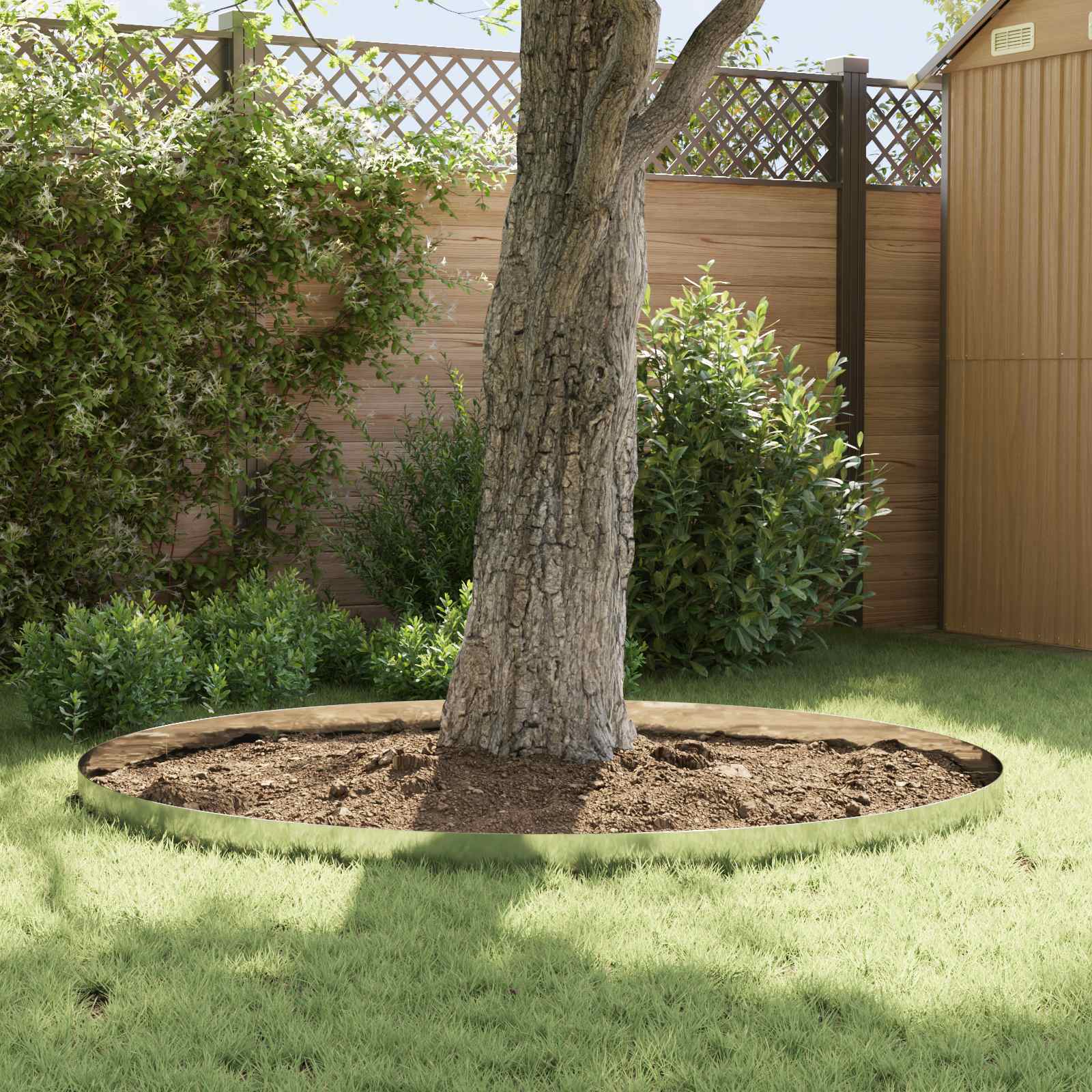 Raseneinfassung 10 pcs 100 x 12 cm Stahl Anthrazit
