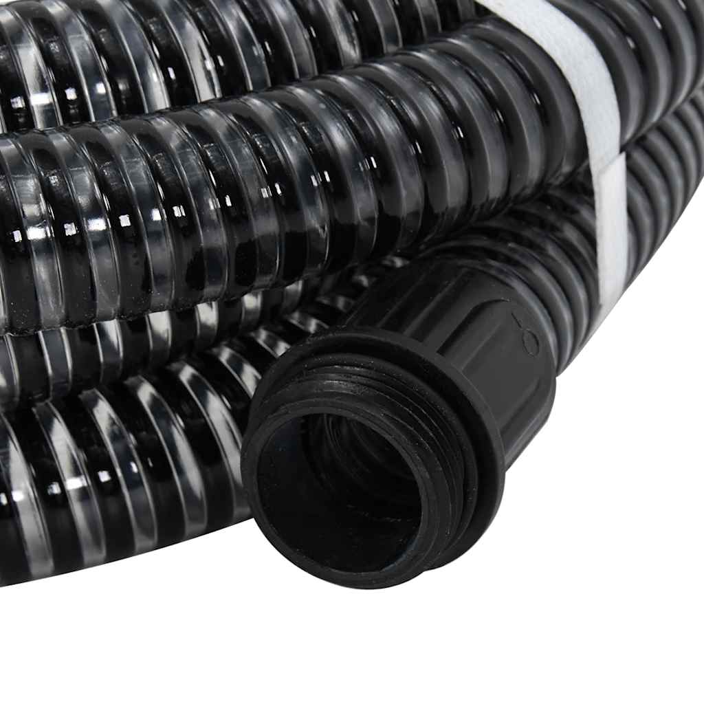 Saugschlauch mit Messing-Anschlüssen Grün 1,1" 3 m PVC