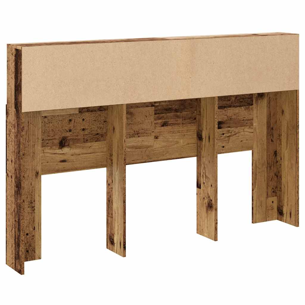 Bett-Kopfteil mit Ablagen Weiß 100x19x103,5 cm