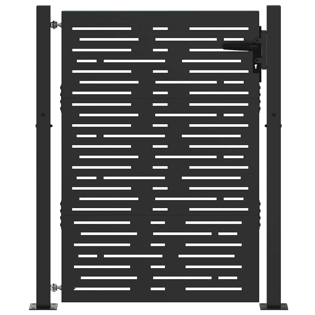 Gartentor 100x75 cm Cortenstahl Quadratisches Design
