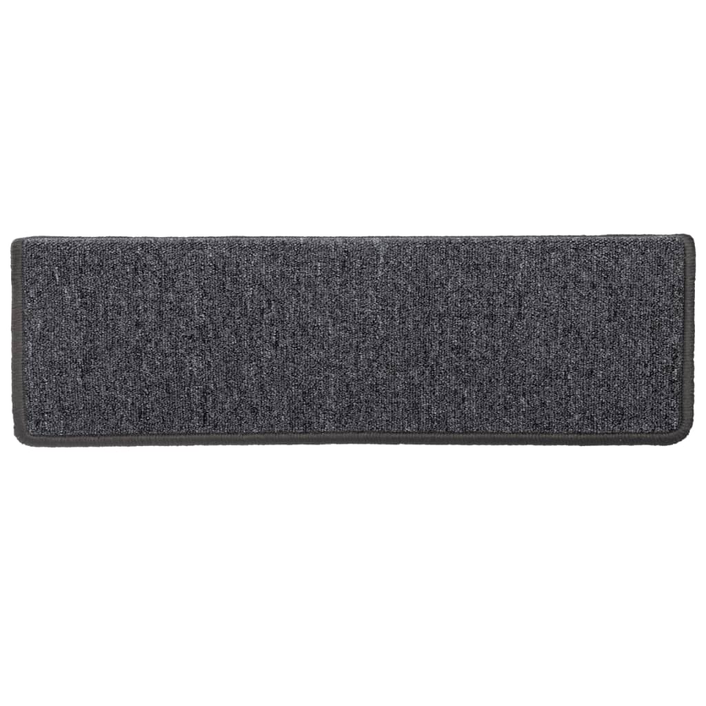 Stufenmatten 15 Stk. 65x21x4 cm Anthrazit Rechteckiger Rand